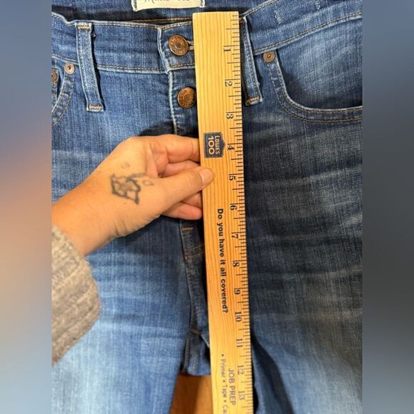 Madewell 10” High rise skinny raw hem button fly size 27t - Picture 9 of 10